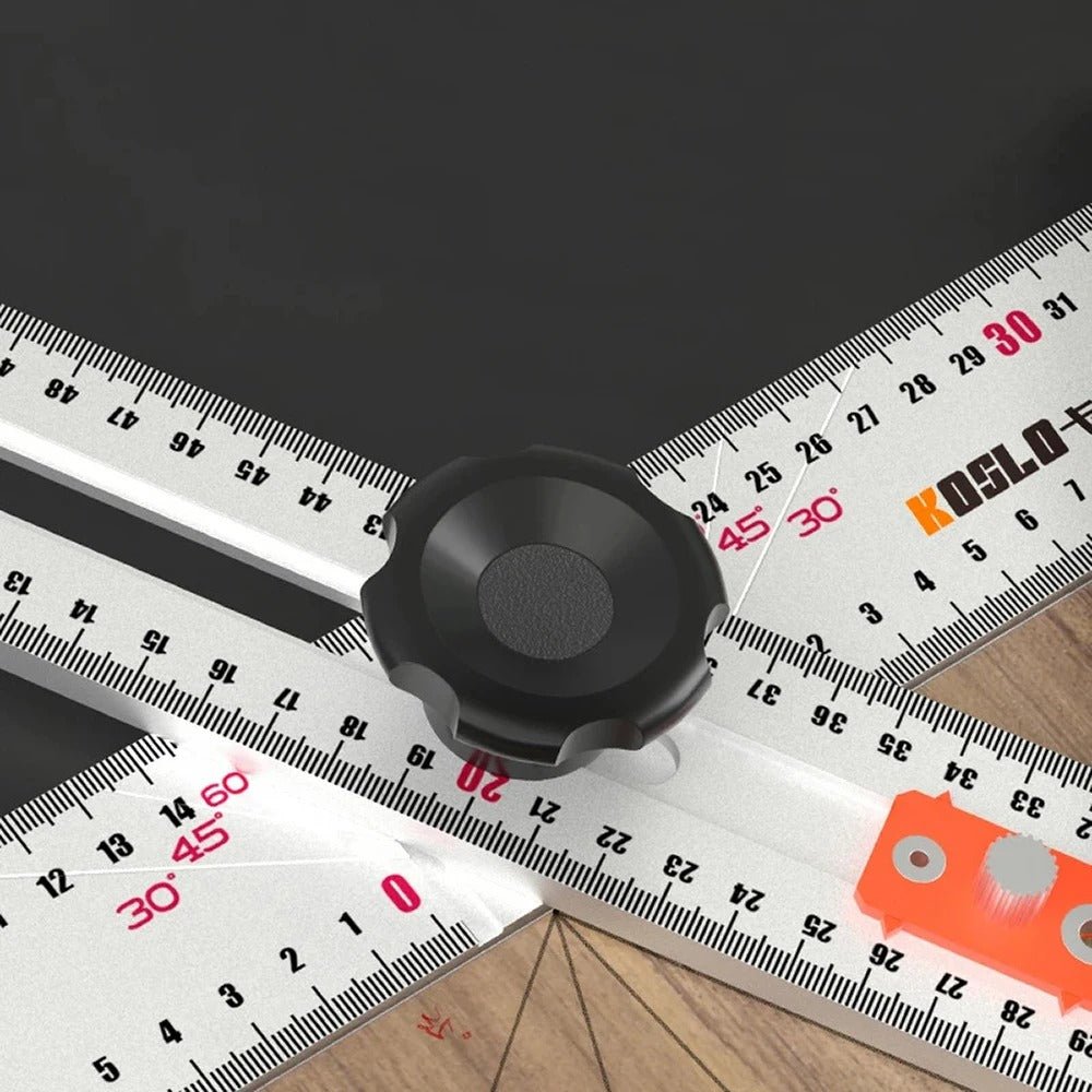 Drilling Positioning Ruler - 4 in 1 T- Square Ruler | High Precision Angle Drawing Marking Gauge Tools