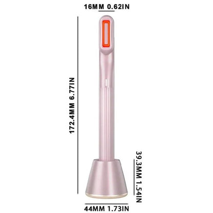 Skincare Wand - 4-in-1 Therapeutic Warmth Face Massager Tool with Red LED Light