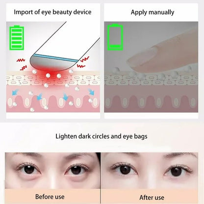 Skincare Wand - 4-in-1 Therapeutic Warmth Face Massager Tool with Red LED Light