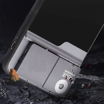 Phone Microscope with Light Case - 400X Microscope Lens Phone Cover Built-in Light Lenses Tip Scope
