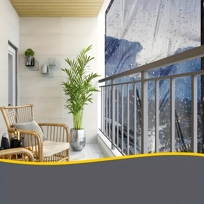 Clear Waterproof Tarp – Heavy-Duty Outdoor Protection from Rain While Maintaining a Clear View