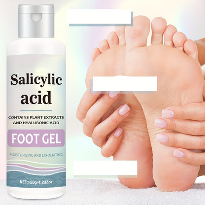 Salicylic Acid Foot Gel – Exfoliating and Moisturizing Heel Cream for Dry Cracked Feet, Smooth Callus Removal, Nourishing Daily Repair Foot Treatment