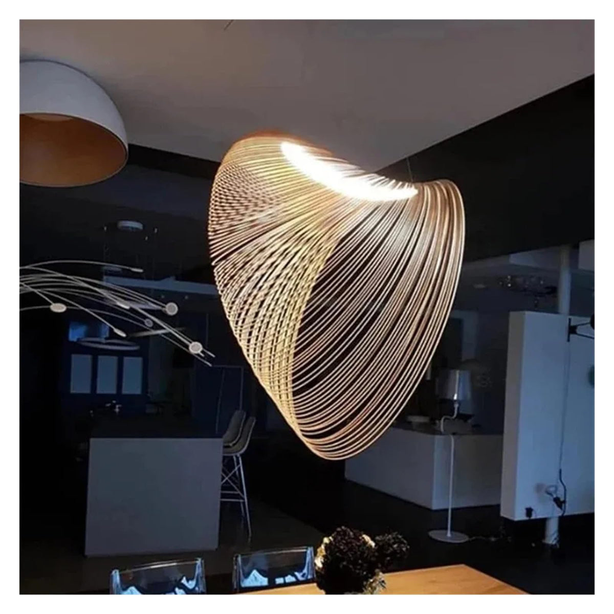 Modern LED Chandelier – Luxury Art Deco Crystal Lighting Fixture for Living Room, Dining Room, and Kitchen with Elegant Designer Touch