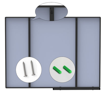 Modern Bathroom Mirror with Storage Rack Rectangular Mirror Bathroom Living Room Bedroom Hanging Mirror (40x30 Inch)