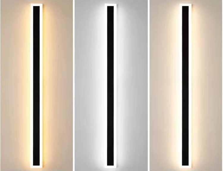 LED Strip Wall Light – Modern Waterproof IP65 Outdoor Lamp with Sleek Aluminum Body, Perfect for Garden, Patio & Porch Lighting