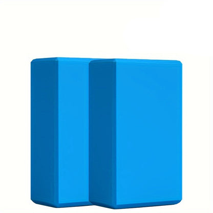 Solid Color High-Density Yoga Blocks – 2pcs Non-Slip Bricks Ideal for Stretching, Leg Workouts, Body Sculpting, and Daily Balance Training