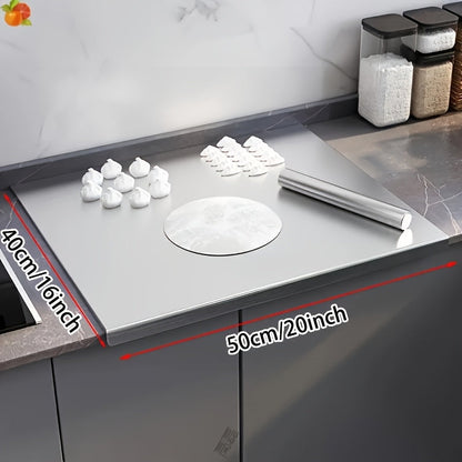 Stainless Steel Cutting Board – Extra-Large Food-Safe Metal Chopping Surface for Baking, Dough Kneading & Professional Kitchens