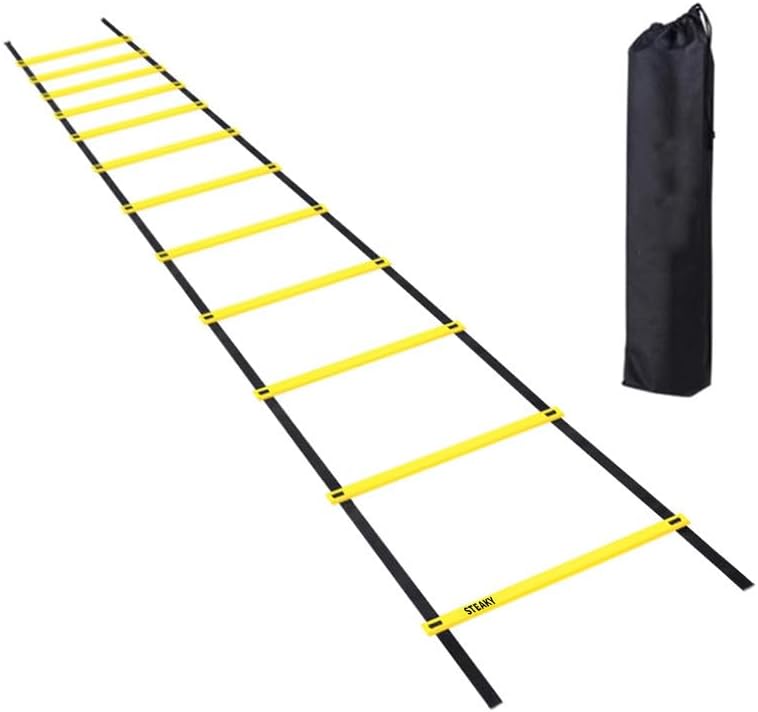 Agility Speed Ladder for Training – Improve Speed, Coordination, and Footwork with Durable Nylon Straps for Soccer, Football, and Fitness Workouts
