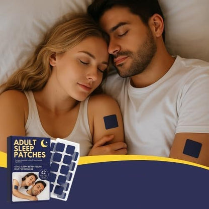 Natural Sleep Patches for Adults – 84 Count Long-Lasting Relief Promotes Deep Restful Sleep, Relaxation, and Nighttime Comfort Without Pills
