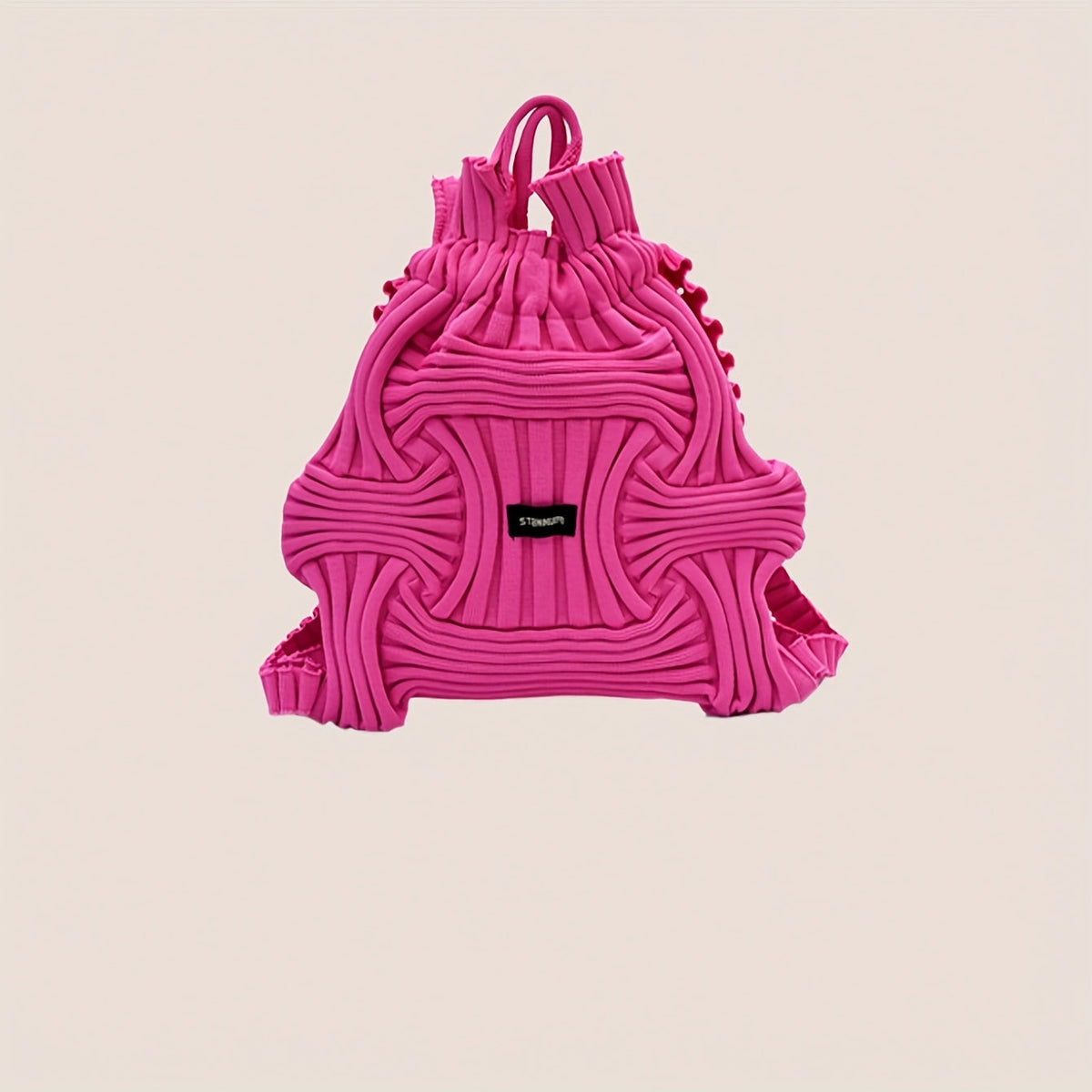 Japanese Korean Style Knit Tote Bag – Multi-Functional Casual Handbag, Shoulder Bag, and Backpack for Travel, Coffee, and Daily Use