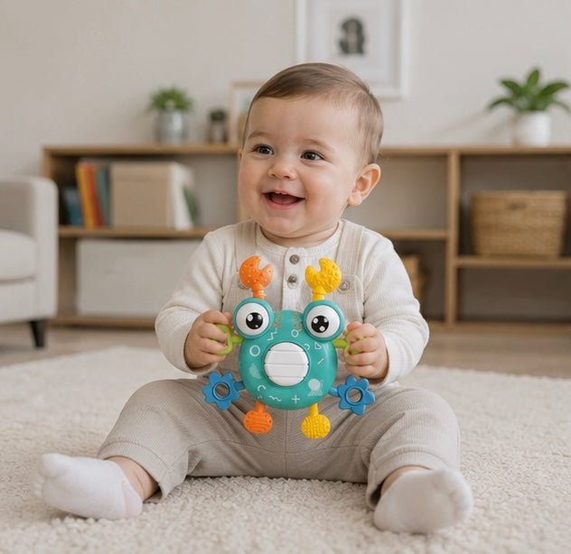 Baby Finger Exercise Toy - Early Learning Rattle and Hanging Bell Set for Newborn Sensory Development and Motor Skills