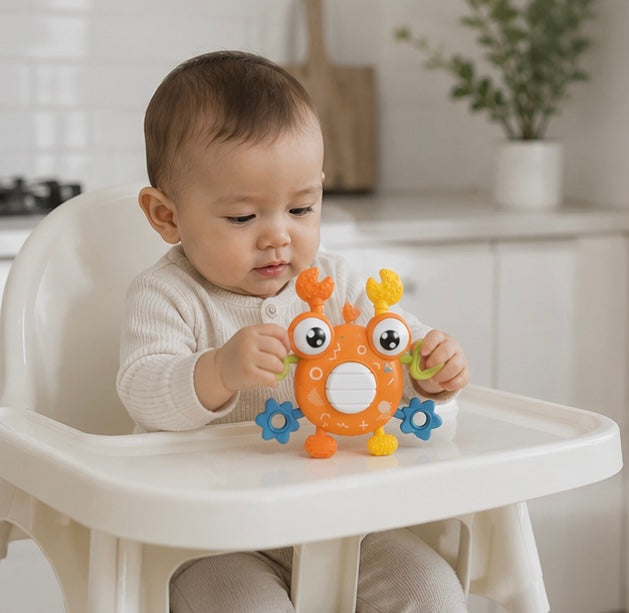 Baby Finger Exercise Toy - Early Learning Rattle and Hanging Bell Set for Newborn Sensory Development and Motor Skills
