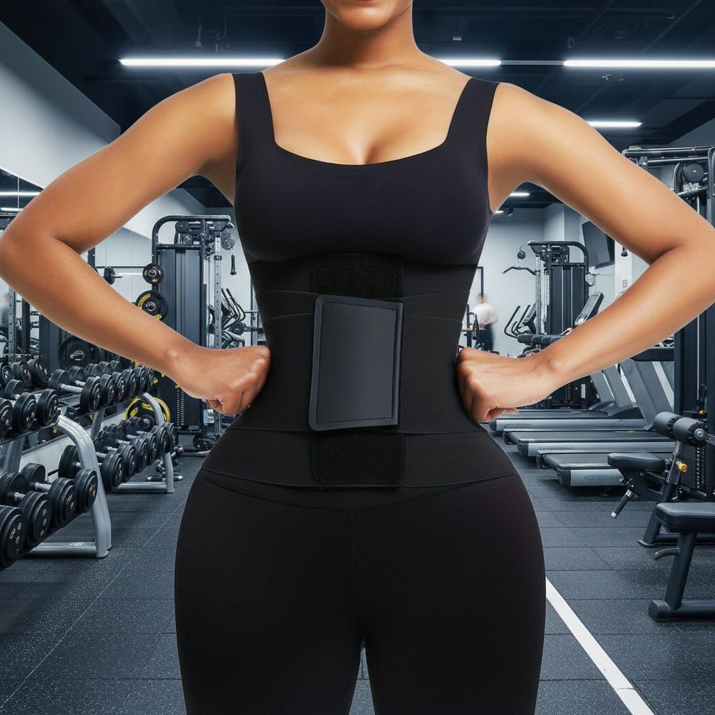 Leopard Print Waist Trainer Belt for Women – Adjustable High Compression Body Shaper for Gym, Fitness, and Daily Slimming
