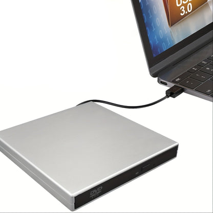 External CD/DVD Drive - Portable USB Optical Drive for Laptops & Desktop Computers