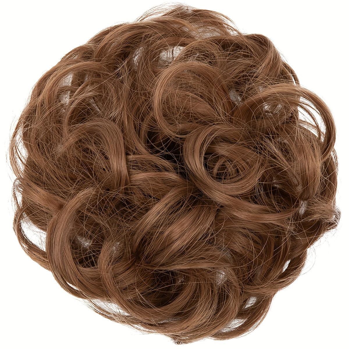 Messy Curly Hair Bun Extension – Voluminous Synthetic Elastic Chignon Scrunchie for Effortless Updo, Instant Volume & Natural-Looking Glam Hairpiece for Women