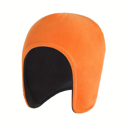 Fleece-Lined Cold-Proof Beanie Hat – Double-Layer Winter Warm Cap for Men & Women, Soft Polyester, Ideal Holiday Gift for Cold Weather
