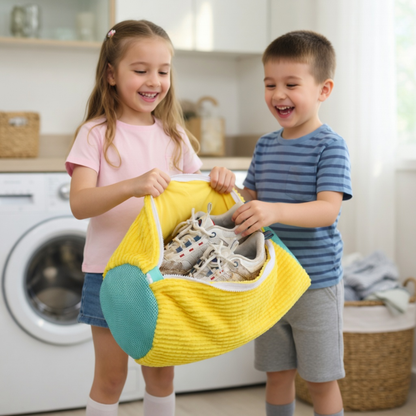 Shoe Washing Laundry Bag with Zipper – Padded Mesh Sneaker and Hat Cleaning Protector Washer Cage