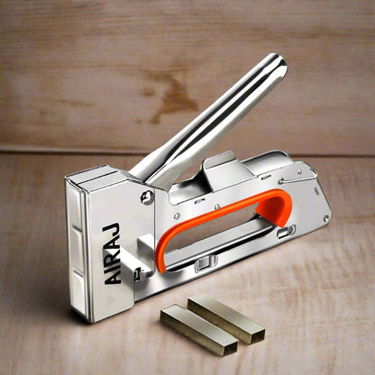 Heavy-Duty Manual Nail Gun – Versatile Stapler for T-Shaped, U-Shaped, I-Shaped, and N-Shaped Nails, Perfect for DIY Furniture and Wood Projects