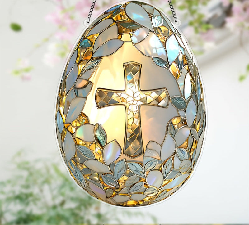 Easter Egg Acrylic Suncatchers – Colorful Spring Window Decor for a Joyful and Festive Easter Holiday Vibe