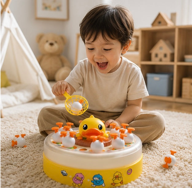 Bounce and Catch Duck Game - Interactive Family Party Toy for Hand Eye Coordination and Active Play