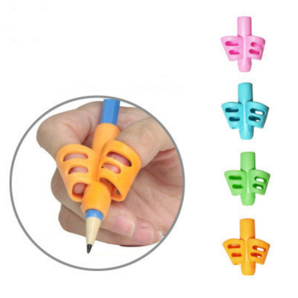Children’s Soft Silicone Pencil Grip Set – Two-Finger Writing Correction Gel Pen Holder for Kids’ Handwriting Training and Thoughtful Gift