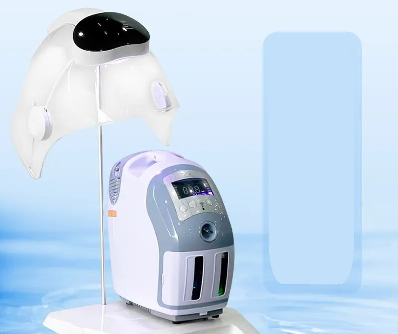 Hydrogen Oxygen Peeling Facial Mask - Hyperbaric Skin Care Machine for Acne, H2O2 Bubble Cleansing, Beauty Spa & At-Home Use