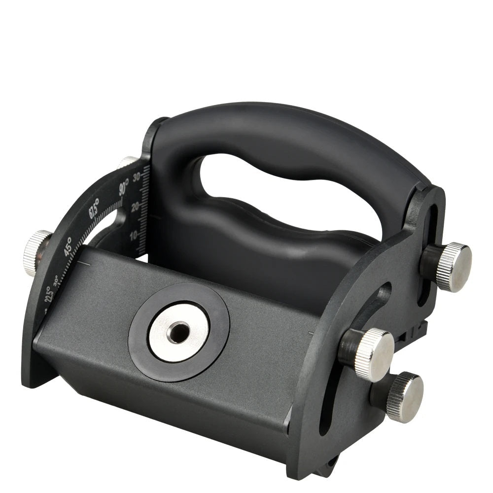 Aluminum Alloy Drill Angle Guide Locator – Woodworking Hole Positioning Tool for Accurate Splicing, Installation & Line Scribing