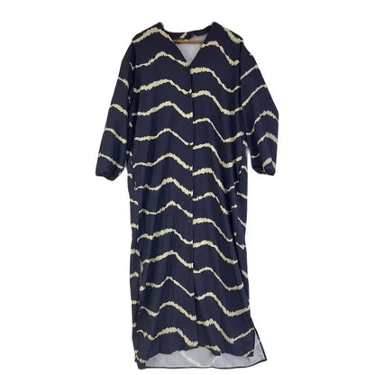 Boho Beach Holiday Maxi Dress for Women – V-Neck Summer Cardigan Style with Pockets, Loose Fit, and Elegant Printed Design for Casual Parties