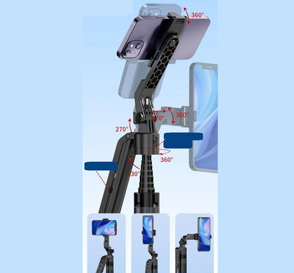 Auto Face-Tracking Phone Tripod & Selfie Stick – Motorized 360° Head, Extends to 70.9 in (180 cm), No App Needed