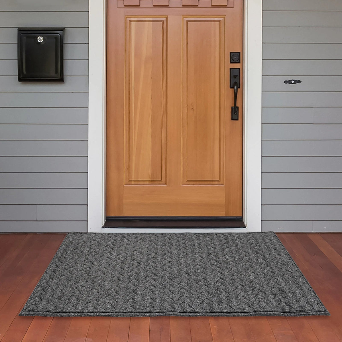 Large Non-Slip Outdoor Entryway Door Mat – Nordic Style Polyester Mat for Hotel, Porch, or Home Front Entrance Protection