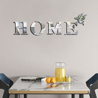 Home Entrance 3D Mirror Wall Sticker Decor