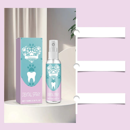 Pet Dental Spray – Fast-Acting Oral Care Solution for Dogs & Cats, Removes Plaque, Tartar, Stains, and Yellowing