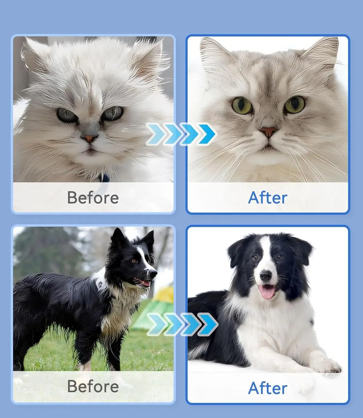 Pet Bath Gloves – Cleaning & Deodorizing Wipes for Dogs and Cats, Perfect Daily Grooming Tool for Pets