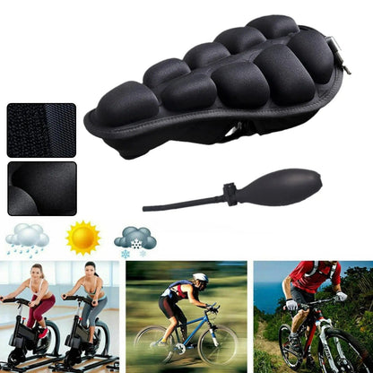 Inflatable Bicycle Seat Cushion – 3D TPU Airbag Bike Seat Cover with Universal Fit, Comfortable Anti-Pressure Riding Pad for Mountain Bikes, Road Bikes, and Accessories