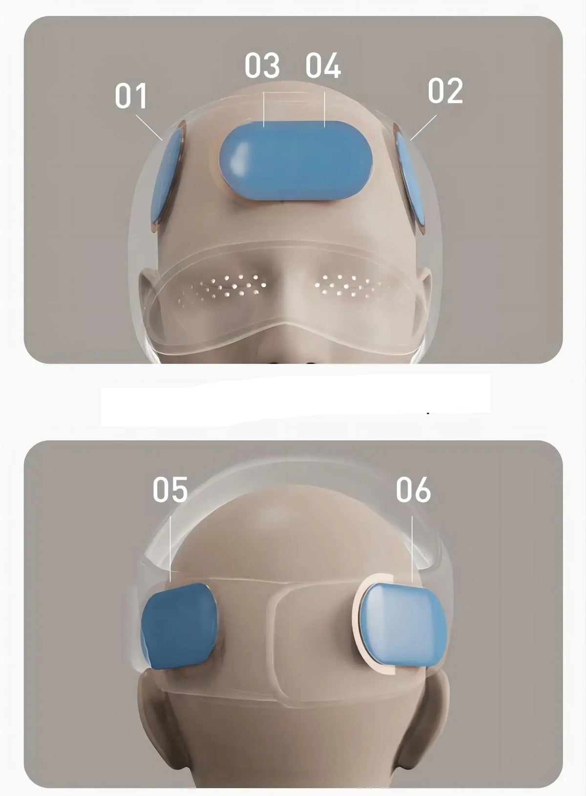 Air Pressure Head Massager with Heat – 6 Airbags and 360° Eye Massage for Deep Relaxation, Stress Relief, and Better Sleep Quality