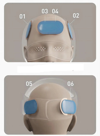 Air Pressure Head Massager with Heat – 6 Airbags and 360° Eye Massage for Deep Relaxation, Stress Relief, and Better Sleep Quality