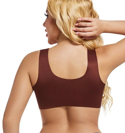 Wireless Lace Push-Up Bra – Front Closure, Large Size, Traceless Beauty Back, Sexy Sports Lingerie for Everyday Comfort