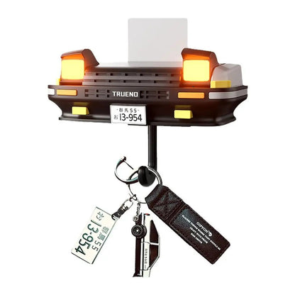 Car Headlight Key Holder Wall Decor – Creative Automotive Key Hanger for Home Entryway and Car Enthusiasts Gift