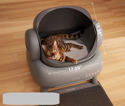 Automatic Cat Litter Box – Smart Self-Cleaning Open Cat Toilet System with Odor Control, Designed for Clean, Effortless Pet Care