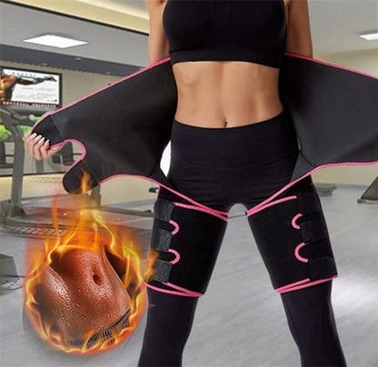 Neoprene Thigh Trimmer and Slimming Belt – Sweat Shapewear for Women to Burn Fat, Sculpt Legs, and Enhance Waistline Definition