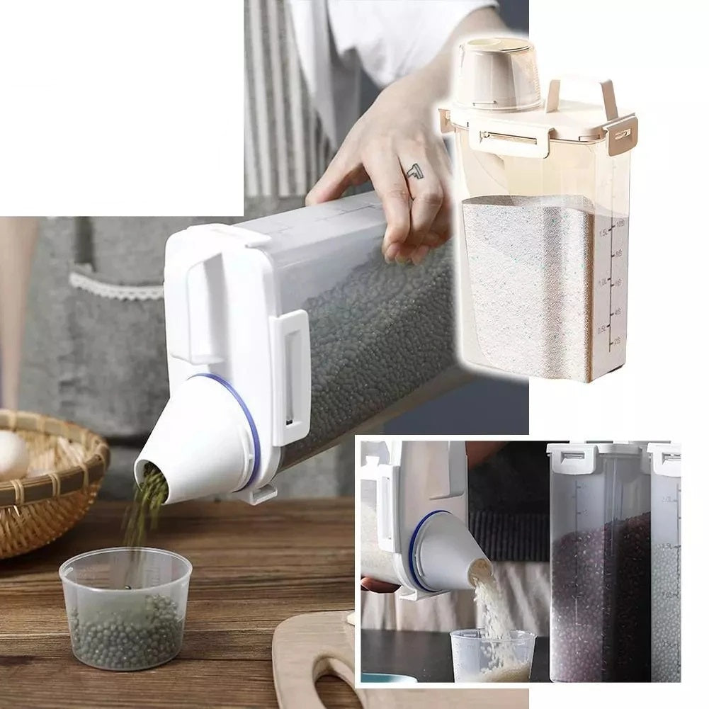 Airtight Food Storage Containers Set of 4 – Leakproof, BPA-Free Plastic Containers for Fresh Pantry and Kitchen Organization