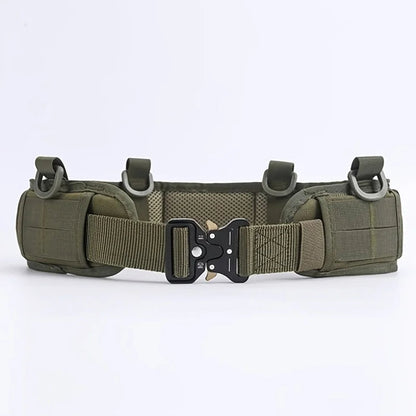 Men’s Tactical Outdoor Belt with Multi-Function Buckle – High-Quality Nylon Canvas Hunting Gear for Sport & Survival Utility
