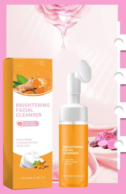 Turmeric Facial Cleanser – Gentle Daily Cleanser for Radiant, Hydrated Skin, Reduces Blemishes with Natural Plant-Based Brightening Power