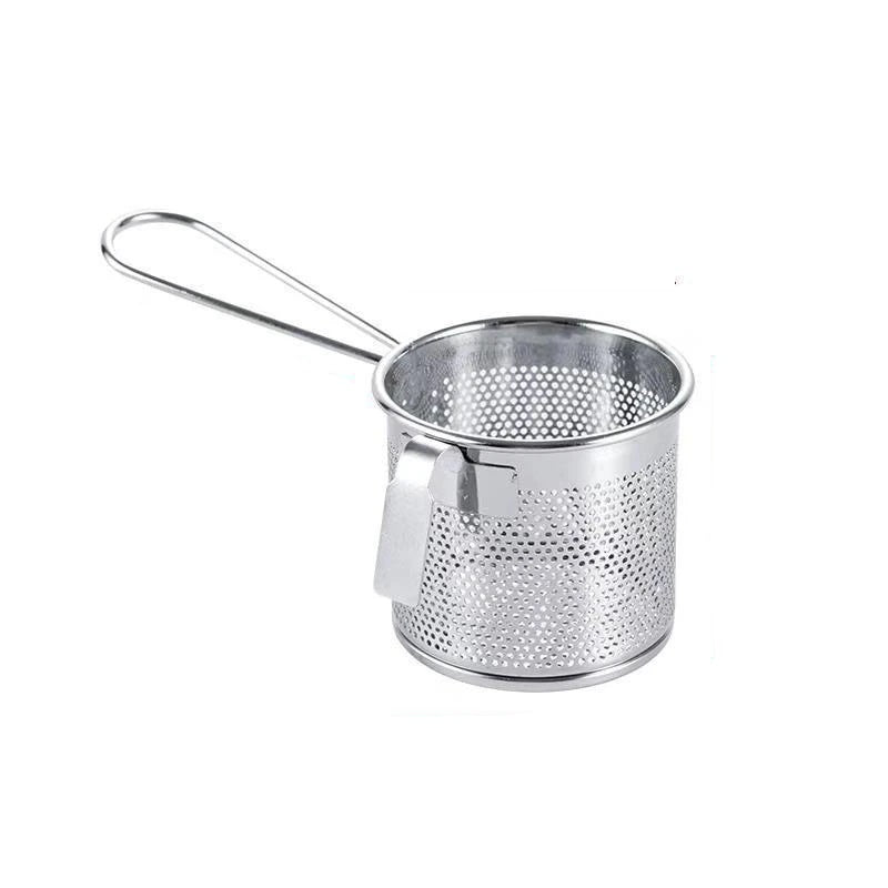 Stainless Steel Hot Pot Strainer – Multi-Use Noodle and Vermicelli Scoop with Hook for Safe Boiling and Draining