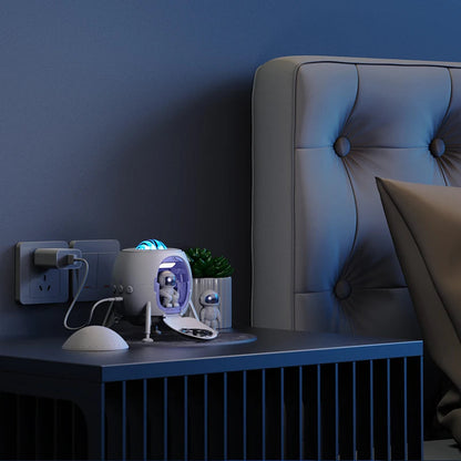 Smart Astronaut Galaxy Projector with LED Lamp – Starry Night Light with NASA Stories & Timer