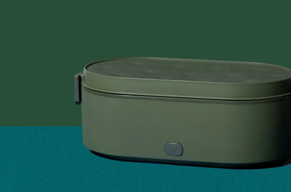 USB Heated Lunch Box – Portable Electric Food Warmer for Car & Office, 2 Stainless Steel Bowls