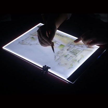 Dimmable A4 LED Light Pad Tablet – Eye Protection Diamond Painting Board for Tracing, Drawing & Embroidery Gifts