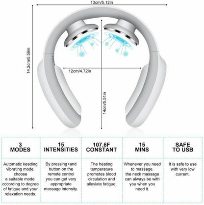 Pulse & Heat Intelligent Neck Massager