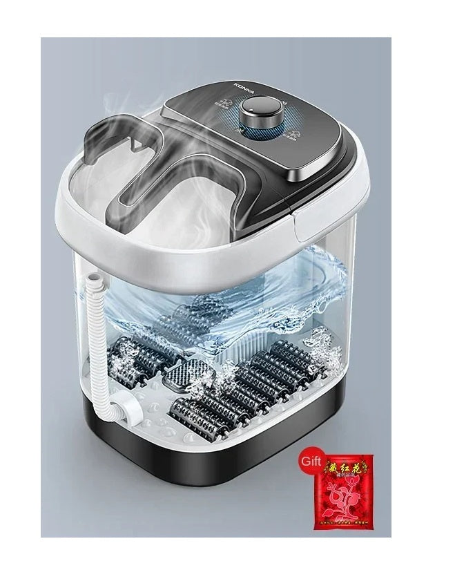 Automatic Foot Spa Bath – Heated Electric Massager Tub with Constant Temperature & Bubbles for Relaxing Feet Care