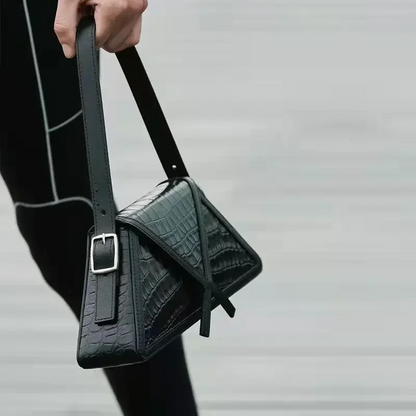 Color Block Shoulder Bag – Fashion Square Axillary Handbag with Flap Design, Stylish Women’s Crossbody Purse for Casual Everyday Use